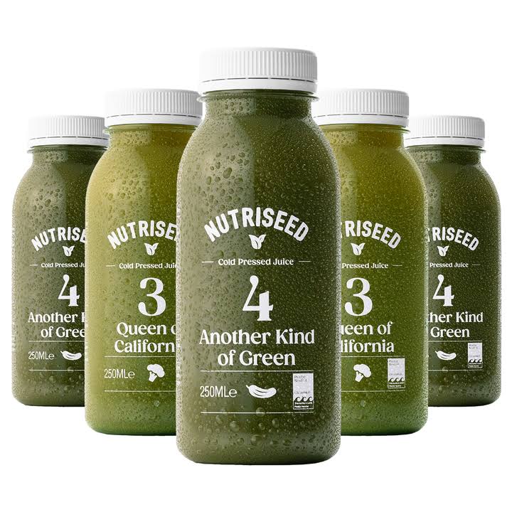 An image of All Green Juice Cleanse 3 Day Cold Pressed Detox Diet Drinks - 15 Juices